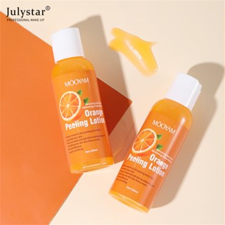 JULYSTAR MOOYAM ถอดผิวที่ตายแล้ว Face Body Orange Peeling Lotion Skin Whitening Exfoliating Lightening Brightening Peeling Lotion