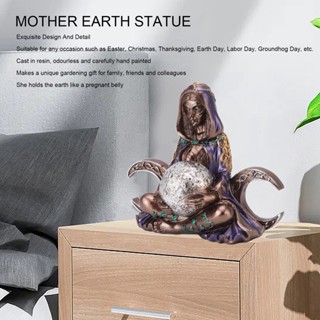 Family Shorage Mother Earth Art รูปปั้นขนาดเล็กประณีต งานฝีมือเรซิ่น Figurine เครื่องประดับตกแต่งบ้าน