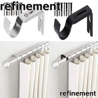 Refinement ที่วางราวผ้าม่านเหล็ก อเนกประสงค์ 2 สี สําหรับติดผนังห้องน้ํา 4 ชิ้น