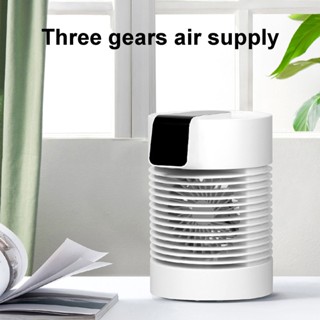 Family Shorage Air Cooler Desktop Digital Humidifier พร้อมการชาร์จ USB แบบสั่น 360 องศา