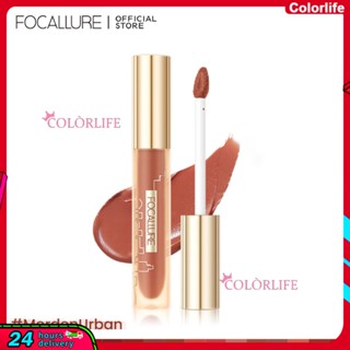 Focallure ลิปสติก ลิปกลอส เพิ่มความชุ่มชื้น ติดทนนาน ไม่เหนียวเหนอะหนะ PK MAC Zero Burden Stain-Lock Watery