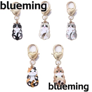 Blueming2 พวงกุญแจ โลหะผสมสังกะสี จี้รูปการ์ตูนแมว เครื่องประดับแฟชั่น สําหรับผู้หญิง