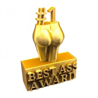 Best Ass Award Gold Ass Trophy ประติมากรรมเรซิ่น รูปก้นตลก สไตล์โมเดิร์น สําหรับตกแต่งบ้าน