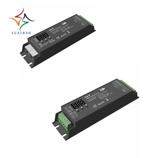 ตัวควบคุมแรงดันไฟฟ้าคงที่ D4-E 4 ช่อง PWM DMX &amp; RDM LED XLR3 RJ45 พอร์ต DC12-36V อินพุต 8Ax4CH ติดตั้งง่าย