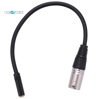 อะแดปเตอร์เชื่อมต่อเสียงสเตอริโอไมโครโฟน 0.3 เมตร 3 Pin Xlr Male to 3.5 มม. Female