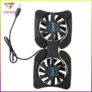 [Instock] Usb Cooling Fan Foldable Cpu Cooler Mini Octopus Notebook Double Fans [E/7]