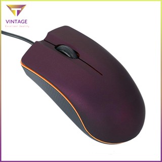 [Ready] Wire Mouse 1600Dpi Optical 3 Keys Usb Rgb Backlight Desktop Business [E/1]