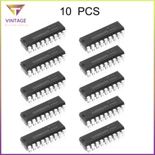 [Instock] 10Pcs Uln2803A Transistor Array-8 Npn Ic Direct Insertion Darlington Drive [E/12]