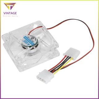 [Instock] 80Mm Computer Cpu Fan Led Silent Pc 12V Luminous Chass Cooling Fans [E/9]