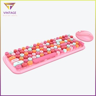 [Instock] 2.4G Wireless Pink Exquisite Power-Saving Fully Compatible Keyboard &amp; Mouse [E/12]