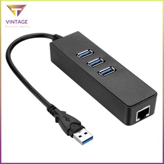 [Instock] Usb 3.0 Hub Gigabit Ethernet Lan Rj45 Network Adapter With 3 Ports [E/12]