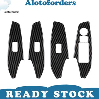 &lt;Alotoforders&gt; สติกเกอร์คาร์บอนไฟเบอร์ 4 ชิ้น สําหรับ Mazda 3 Axela