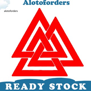 &lt;Alotoforders&gt; สติกเกอร์สะท้อนแสง ลาย Valknut Odin Vikings สําหรับตกแต่งรถยนต์