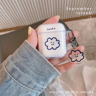 Ins เคสหูฟังบลูทูธ นิ่ม แบบใส ลายการ์ตูน สําหรับ AirPods 3 Generation Pro 2 I12