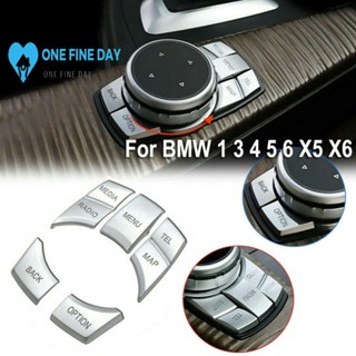 ขอบปุ่มกดโครเมี่ยม หลายแบบ สําหรับตกแต่ง BMW 3 4 5 6 X5 X6 Series IDRIVE Button F8K4