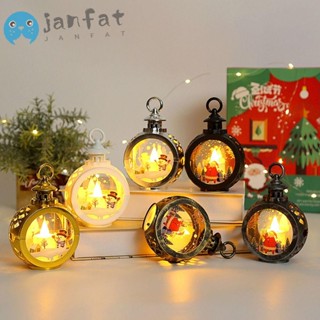 Janfat โคมไฟคริสต์มาส ตกแต่งโต๊ะ เทศกาลคริสต์มาส เครื่องประดับตกแต่ง Merry Christmas