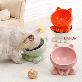 Daron ชามใส่อาหารเซรามิค น่ารัก สําหรับสัตว์เลี้ยง สุนัข แมว