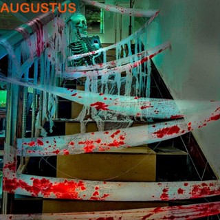 Augustus ผ้าพันแผลเลือด เสมือนจริง 3 ซม. 8 ซม. 10 ม. สําหรับตกแต่งฮาโลวีน DIY