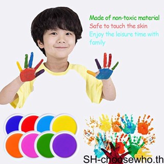 【Choo】แผ่นหมึก ทรงกลม สีรุ้ง หลากสี สําหรับครู ไม้ 1 2 3 5