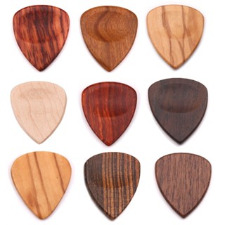 New Arrival~Hot Sale Protable Reliable Use Useful Guitar Pick Sandalwood Timber Guitar