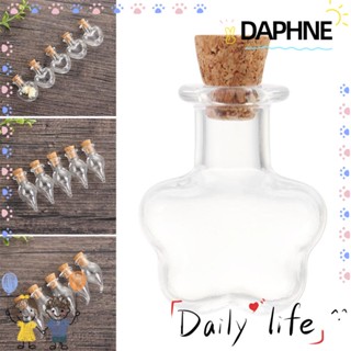 Daphne ขวดจุกไม้คอร์กเปล่า ขนาดเล็ก สําหรับตกแต่งบ้าน 5 ชิ้น