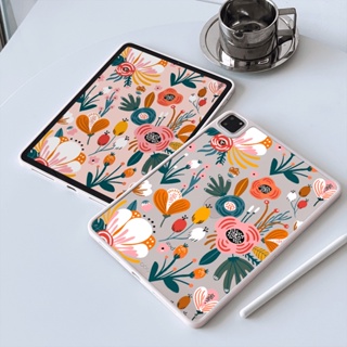 เคสอะคริลิคแข็ง ลายดอกไม้ Tuya สําหรับ IPad 7 8 9 10 Air3 Air4 Air5 10.9 นิ้ว Pro10.5 10.2 นิ้ว Pro11 2018 2020 2021 2022