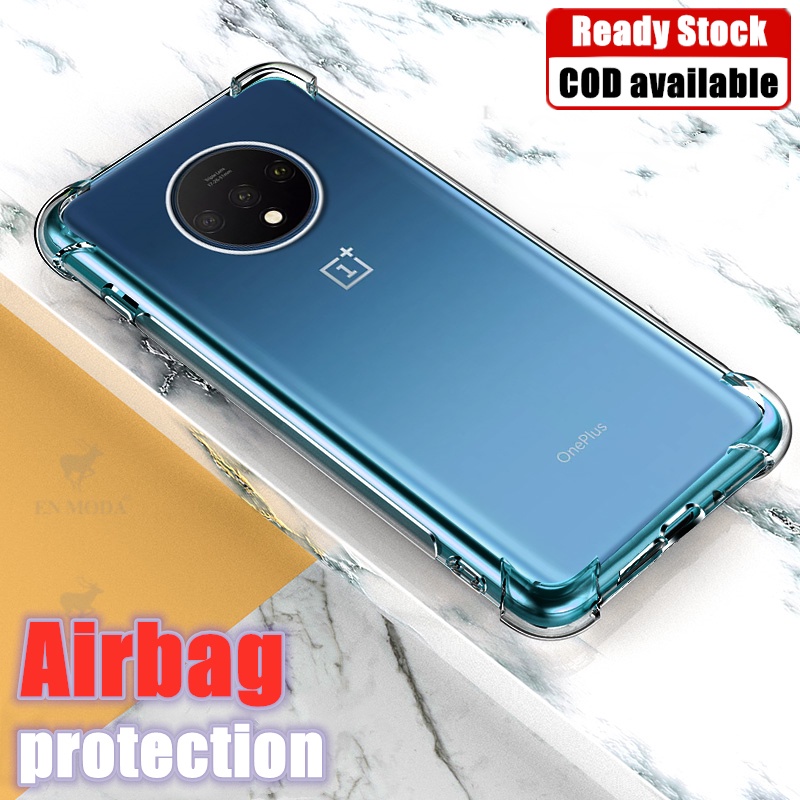 【Crystal Clear】เคสเจลลี่ยางนิ่ม แบบใส กันรอยขีดข่วน เกรดทหาร สําหรับ OnePlus 7T HD1900 HD1901 HD1903 HD1905 HD1907