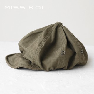 Misskoi [พร้อมส่ง] หมวกเบเร่ต์ รูปก้อนเมฆ ขนาดเล็ก สไตล์ญี่ปุ่น ฮ่องกง แฟชั่นฤดูใบไม้ผลิ ฤดูร้อน สําหรับผู้หญิง