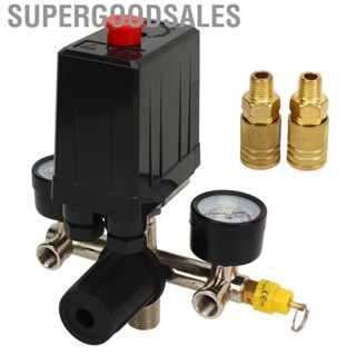 Supergoodsales Air Compressor Pressure Regulator  Easy Installation Switch Kit Clear Threads for  Shops