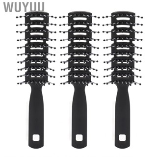 Wuyuu Vent Brush  9 Row Vented Comb 3pcs Scalp  for Slicked Back Hair