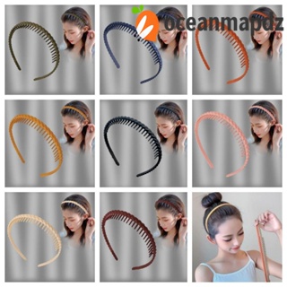 Oceanmapdz ที่คาดผม อะคริลิค เนื้อแมตต์ กันลื่น สีพื้น สําหรับล้างหน้า