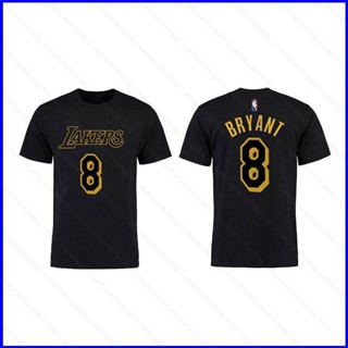 เสื้อยืดแขนสั้น คอกลม พิมพ์ลาย GP1 NBA Los Angeles Lakers No8 No24 Bryant Fan เหมาะกับการเล่นกีฬา สําหรับผู้ชาย และผู้หญิง PG1