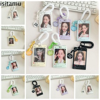 Isitaft เคสอะคริลิค รูปหัวใจ Kpop น่ารัก สําหรับใส่บัตรประชาชน โฟโต้การ์ด