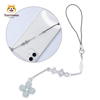 Narcissus การ์ตูน ที่ห้อยโทรศัพท์ ดอกไม้ DIY อะนิเมะ พวงกุญแจ จี้โทรศัพท์ คอสเพลย์ ยอดนิยม ผู้หญิง