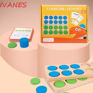 Ivanes ของเล่นคณิตศาสตร์ เลขคณิตศาสตร์ กรอบไม้ หลากสี ของขวัญวันเกิด