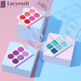 Lacyeszb พาเลทอายแชโดว์ เนื้อแมตต์ กันน้ํา กันเหงื่อ 6 สี