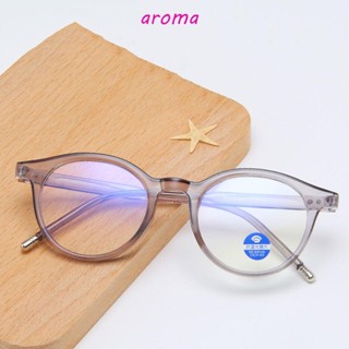 Aroma แว่นตา ป้องกันแสงสีฟ้า วินเทจ ดูแลสายตา ป้องกันรังสียูวี เยลลี่ สีออปติคอล