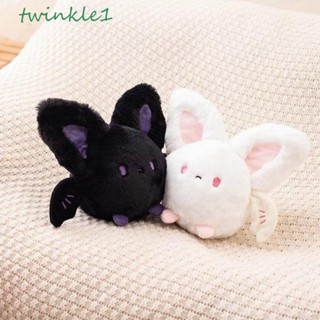 Twinkle1 ตุ๊กตาค้างคาวฮาโลวีน แบบนิ่ม ขนาด 20 ซม. สีขาว ดํา ของขวัญรับปริญญา