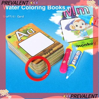 Preva สมุดระบายสีน้ํา ลายตัวอักษร ABC ใช้ซ้ําได้ สําหรับเด็กวัยหัดเดิน