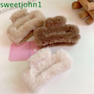 Sweetjohn กิ๊บติดผม ทรงสี่เหลี่ยม ขนาดใหญ่ สไตล์เกาหลี สําหรับผู้หญิง