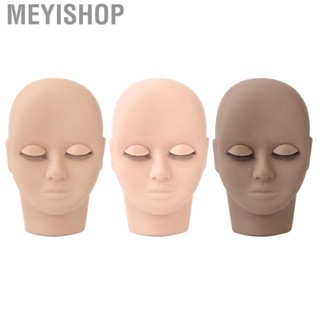 Meyishop Eyelash Mannequin Head  Double Layer Lash Extensions Makeup for Home