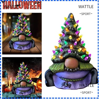 Wattle โคมไฟ LED รูปซานตาคลอส โนม สีม่วง ทนทาน สําหรับตกแต่งบ้าน ต้นคริสต์มาส