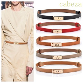 Cabeza หัวเข็มขัดล็อก หนัง PU สีพื้น แฟชั่น สําหรับผู้หญิง