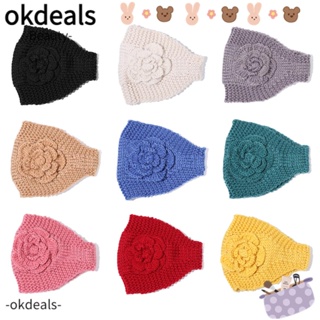 Okdeals ที่คาดผม ผ้าถัก หูกว้าง ให้ความอบอุ่น แฟชั่นฤดูหนาว