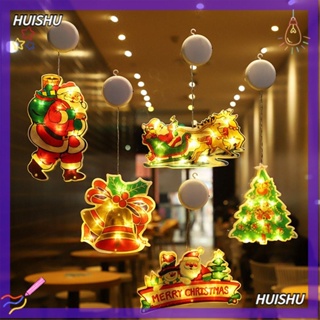 Hs โคมไฟ LED รูปซานตาคลอส สโนว์แมน สําหรับตกแต่งต้นคริสต์มาส