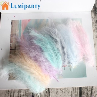 Lumiparty ตาข่ายดักฝัน ประดับขนนก หลากสี 10-15 ซม. 4-6 นิ้ว สําหรับตกแต่งงานแต่งงาน DIY 50 ชิ้น