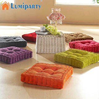 Lumiparty เบาะรองนั่งเก้าอี้ แบบหนา ยืดหยุ่น สีพื้น ทรงสี่เหลี่ยม สําหรับเก้าอี้สํานักงาน บ้าน