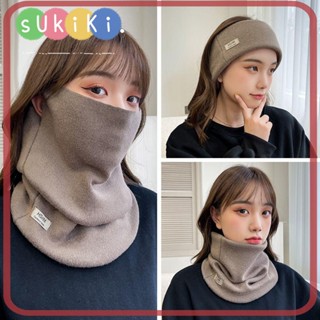 Sukiki 3 In 1 ผ้าคลุมศีรษะ ผ้าสักหลาด สีพื้น