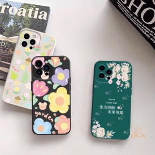 เคสซิลิโคนนิ่ม ลายดอกไม้ สําหรับ Redmi Note 12 12 Pro 11S 11 Pro Redmi 10C 10A 9C 9T Note 10 5G Note 10S Note 9s Poco X5 F4 F4 GT M3 Pro X3 Pro NFC