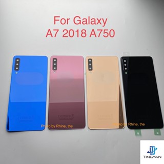 อะไหล่ฝาครอบแบตเตอรี่ และกรอบเลนส์กล้อง สําหรับ Samsung Galaxy A7 2018 A750F SM-A750